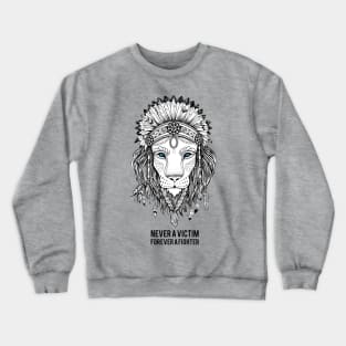 Lion Quote Crewneck Sweatshirt